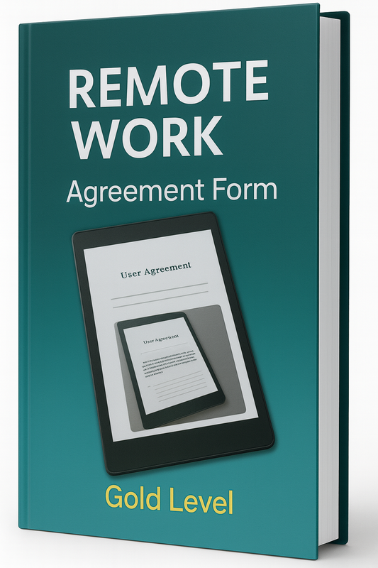 Remote Work - Agreement Form - Gold Level