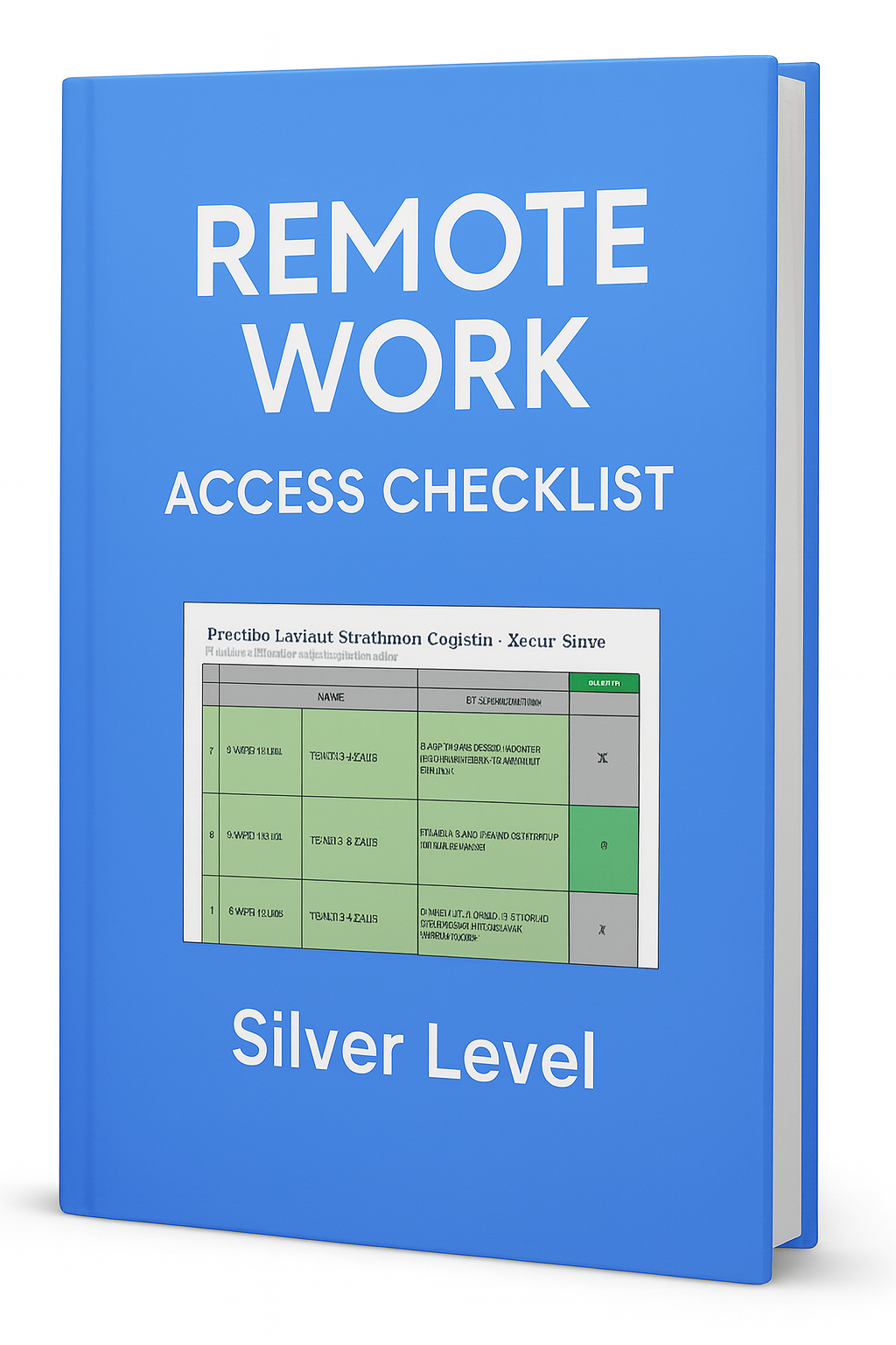 Remote Work - Access Checklist - Silver Level